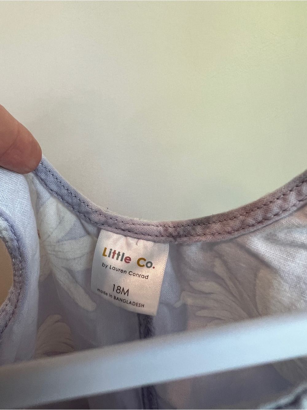 Little Co. by Lauren Conrad 18M Lavender Daisy Ruffle Romper - Picture 4 of 4